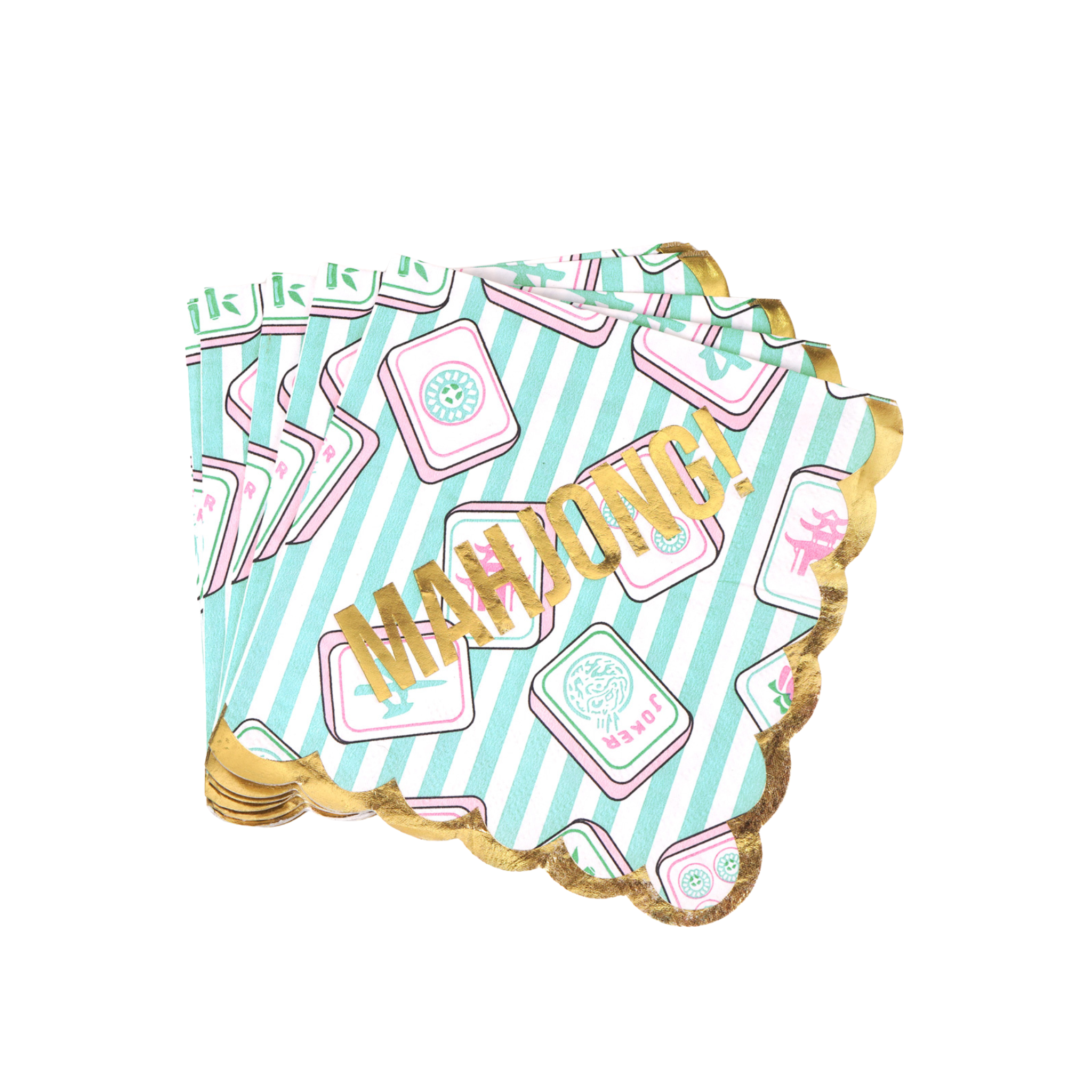 Mahjong Beverage Napkins