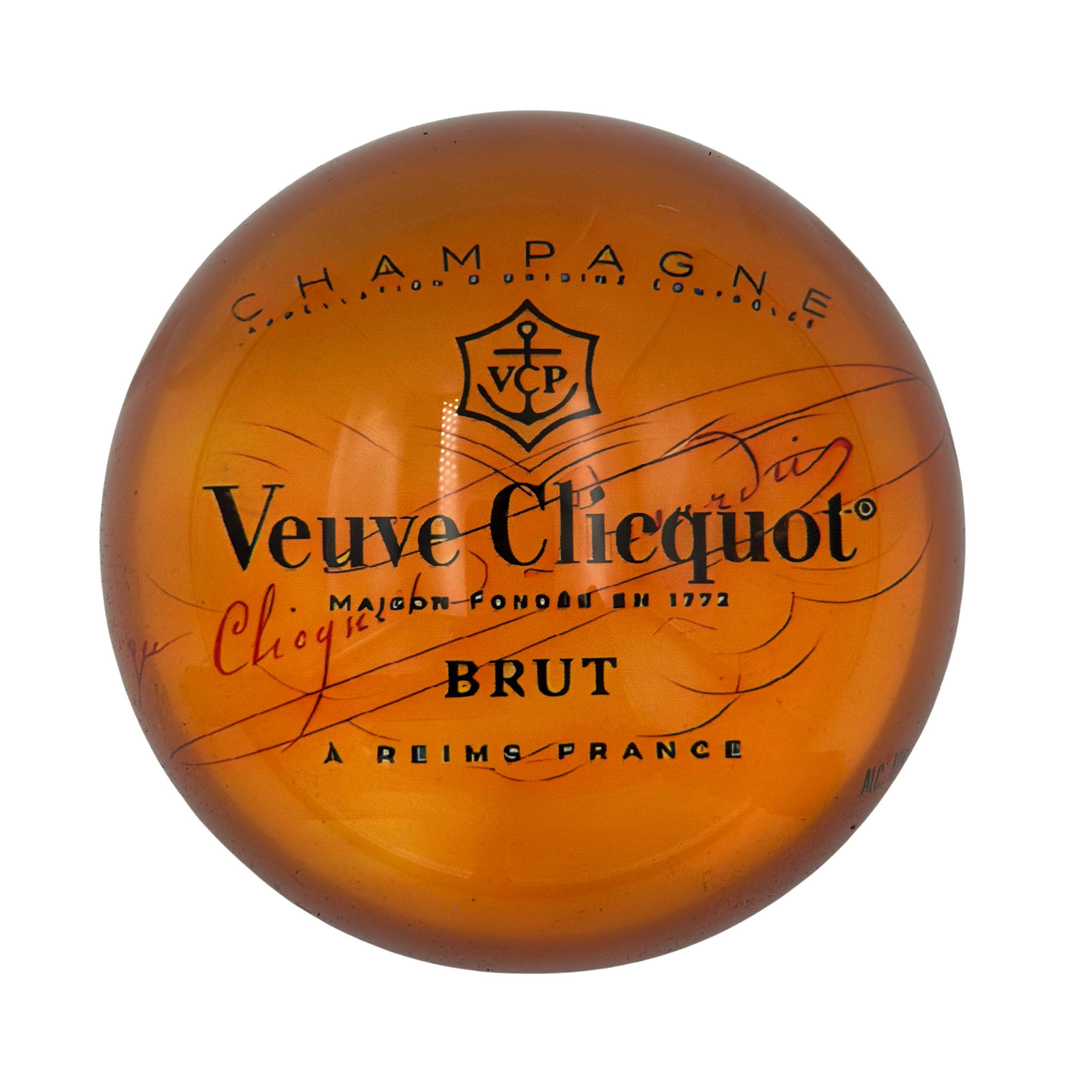 Orange Champagne Paperweight