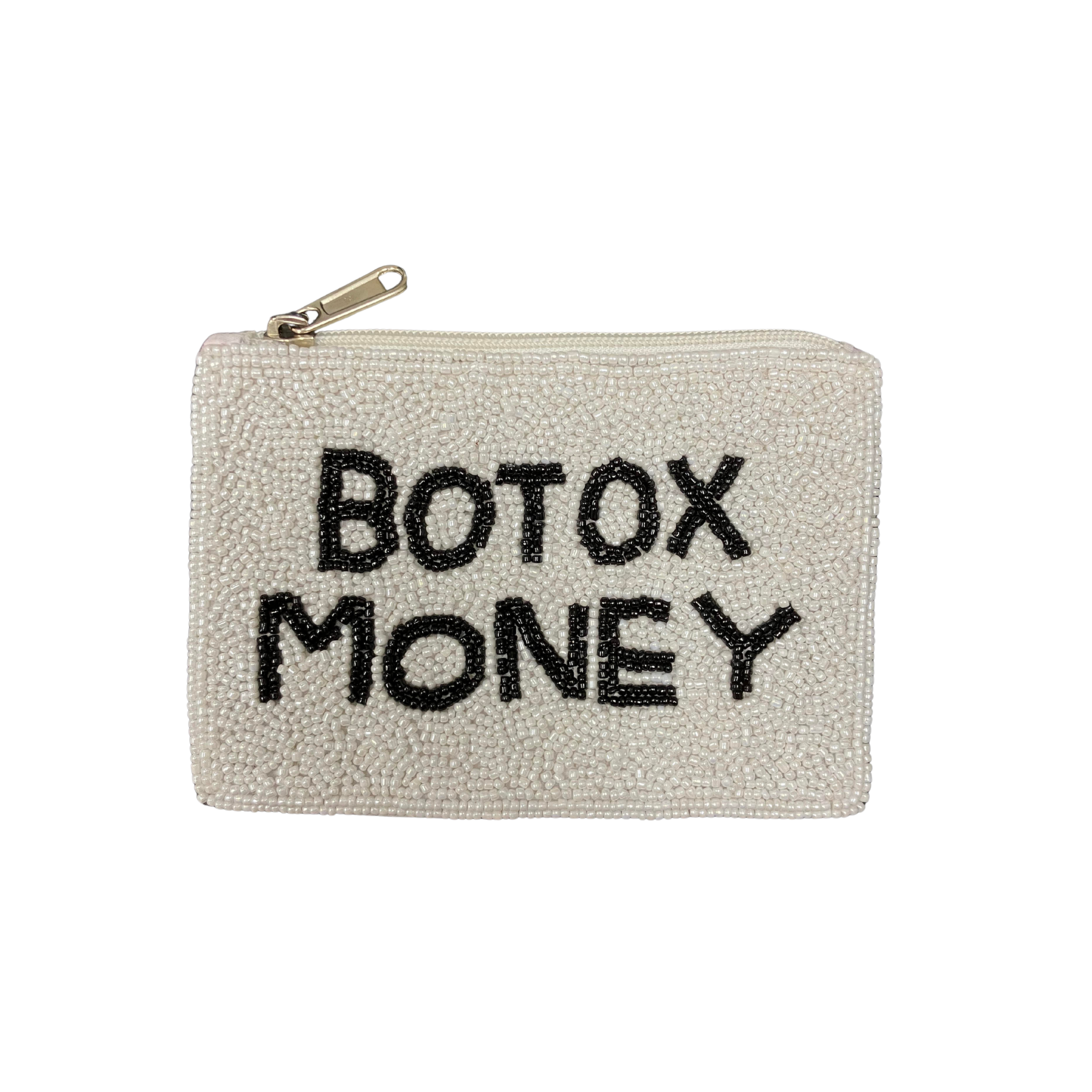 Botox Money Beaded Coin Wallet