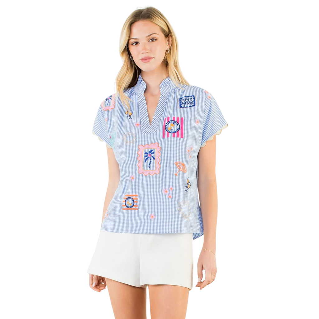 Adren Blue Top