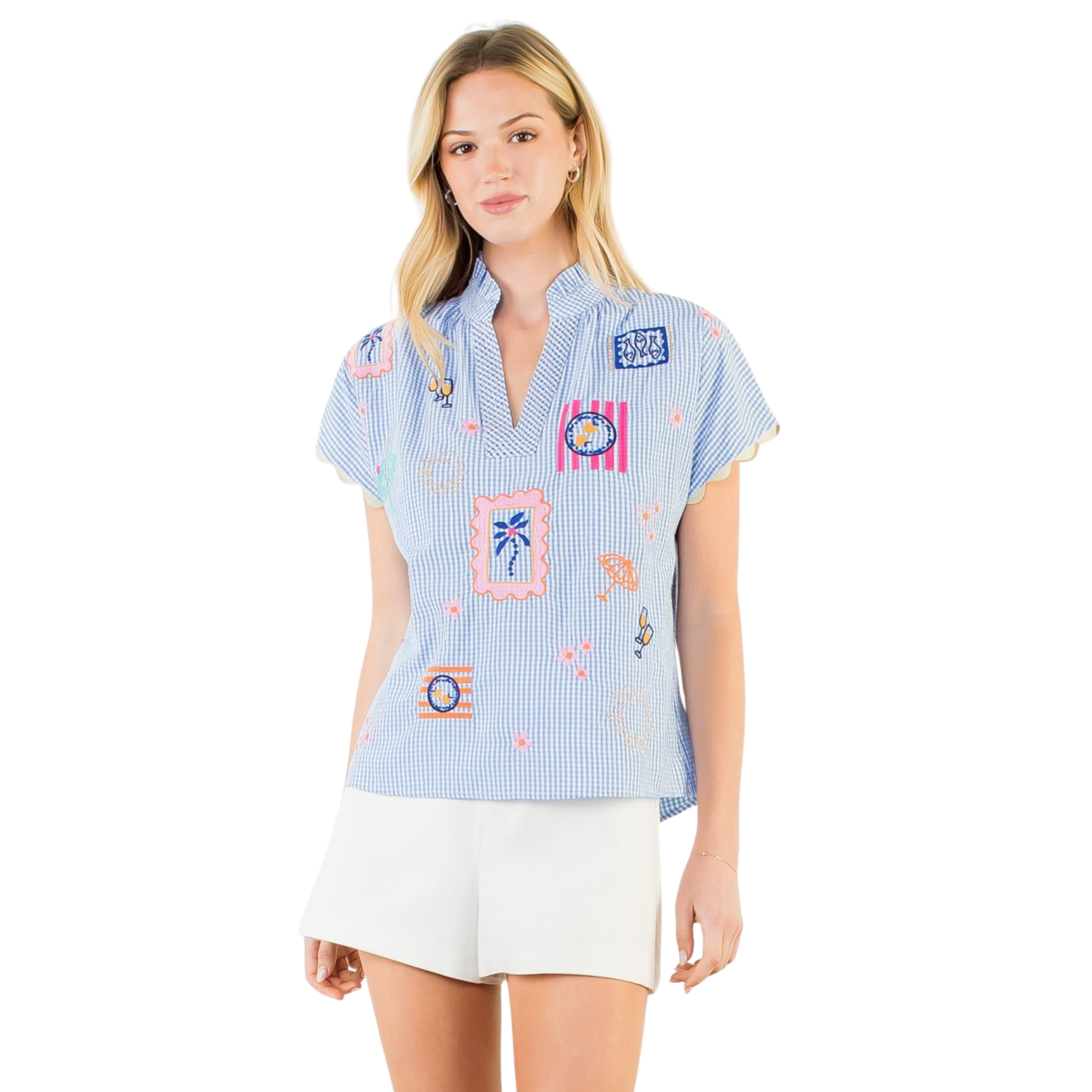 Adren Blue Top