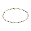 Gameday Hope Sincerity 2mm Bead Bracelet - Cobalt