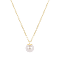 16" Necklace Gold - Classic Pearl 10mm Charm