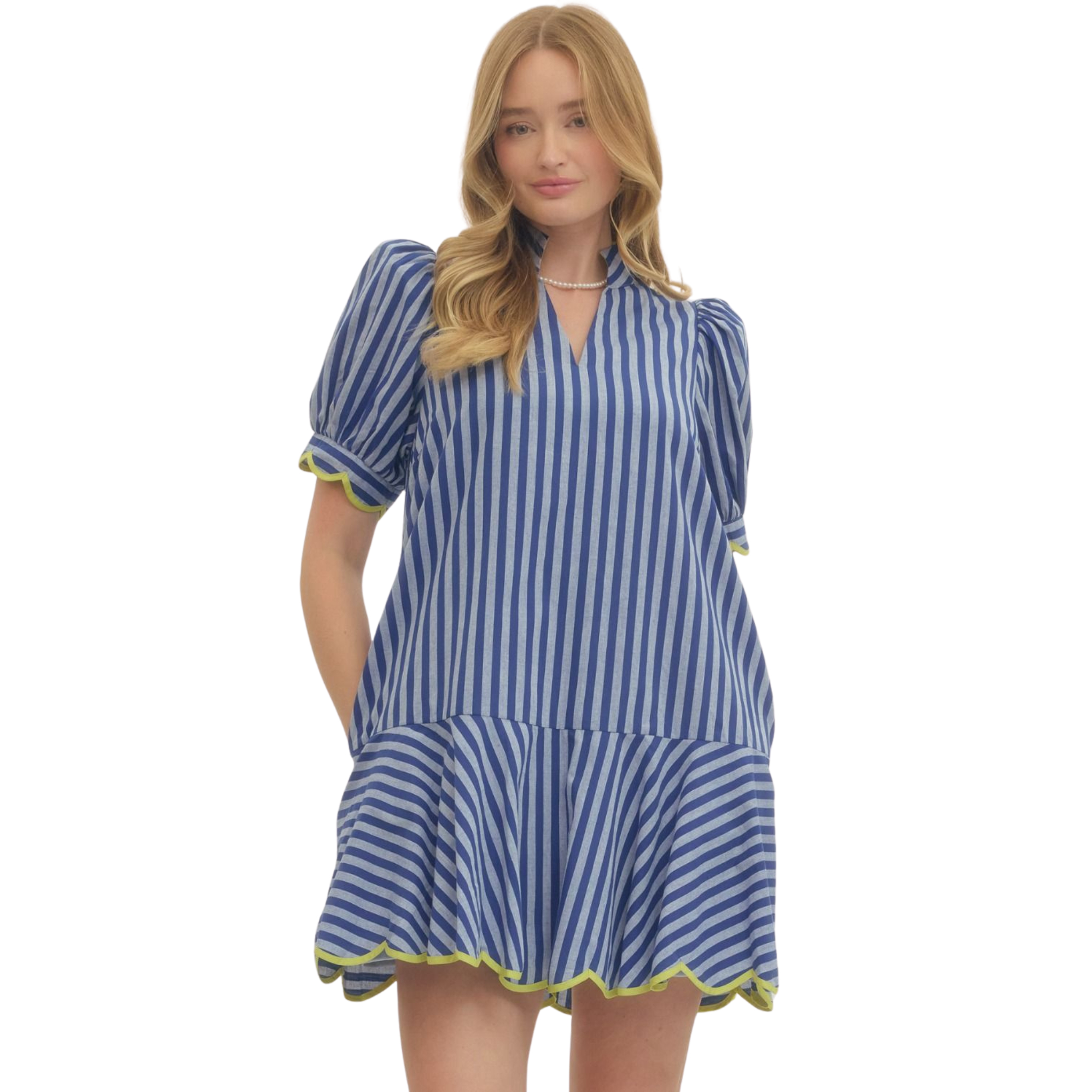 Coran Navy Mini Dress