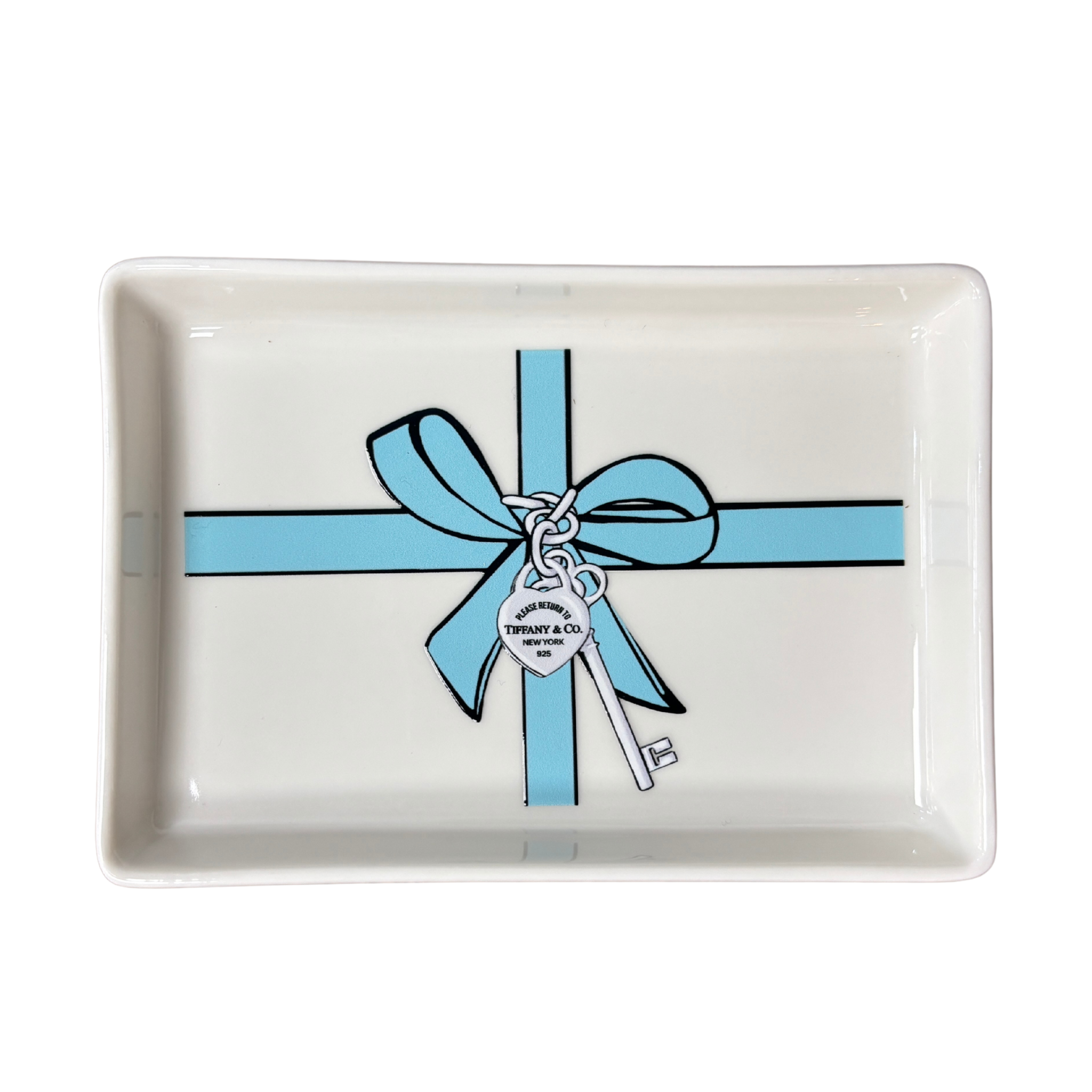 Blue Bow Tiffany Tray