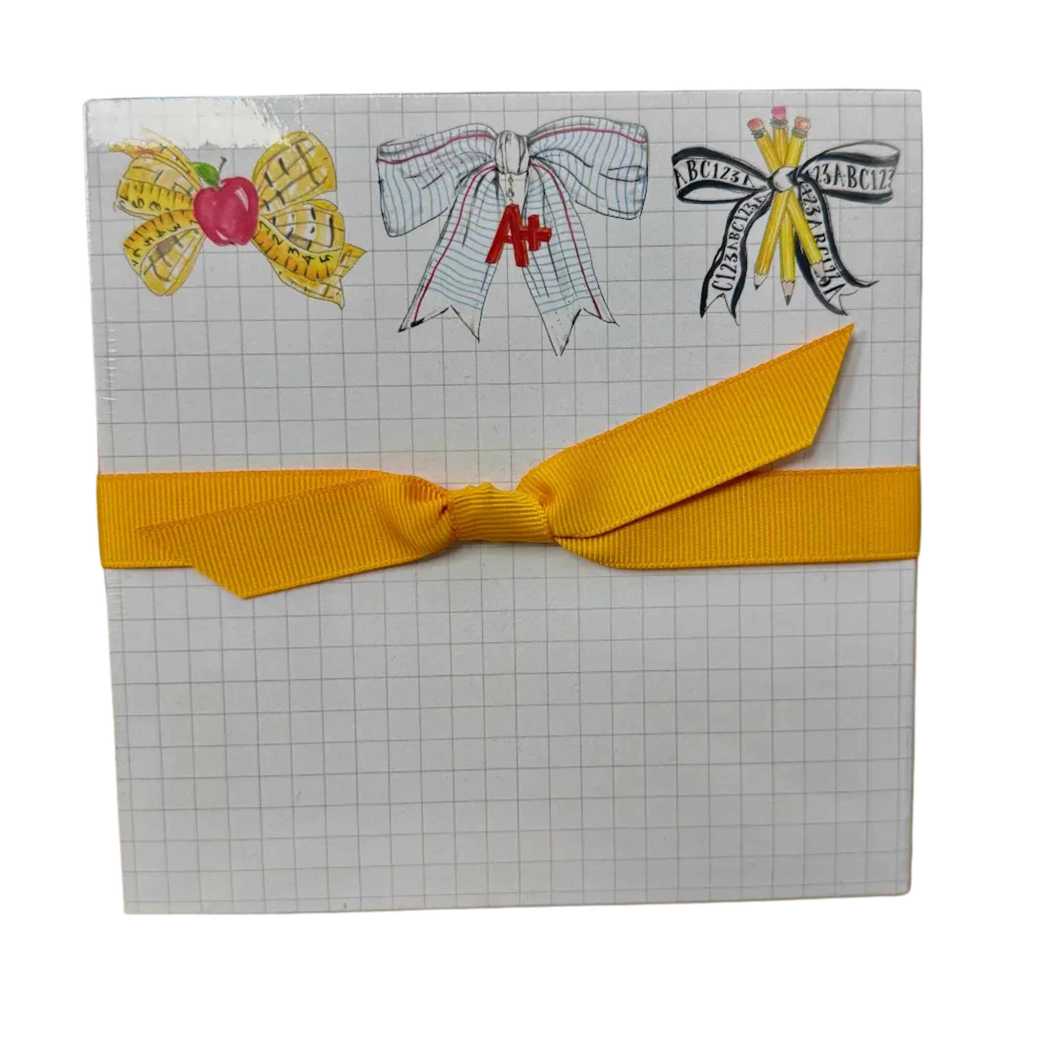 Teacher Bow Luxe Notepad