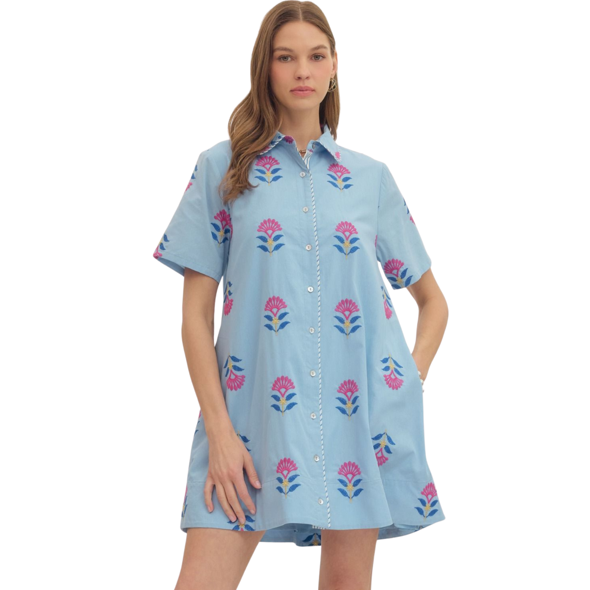 Arden Blue Mini Dress