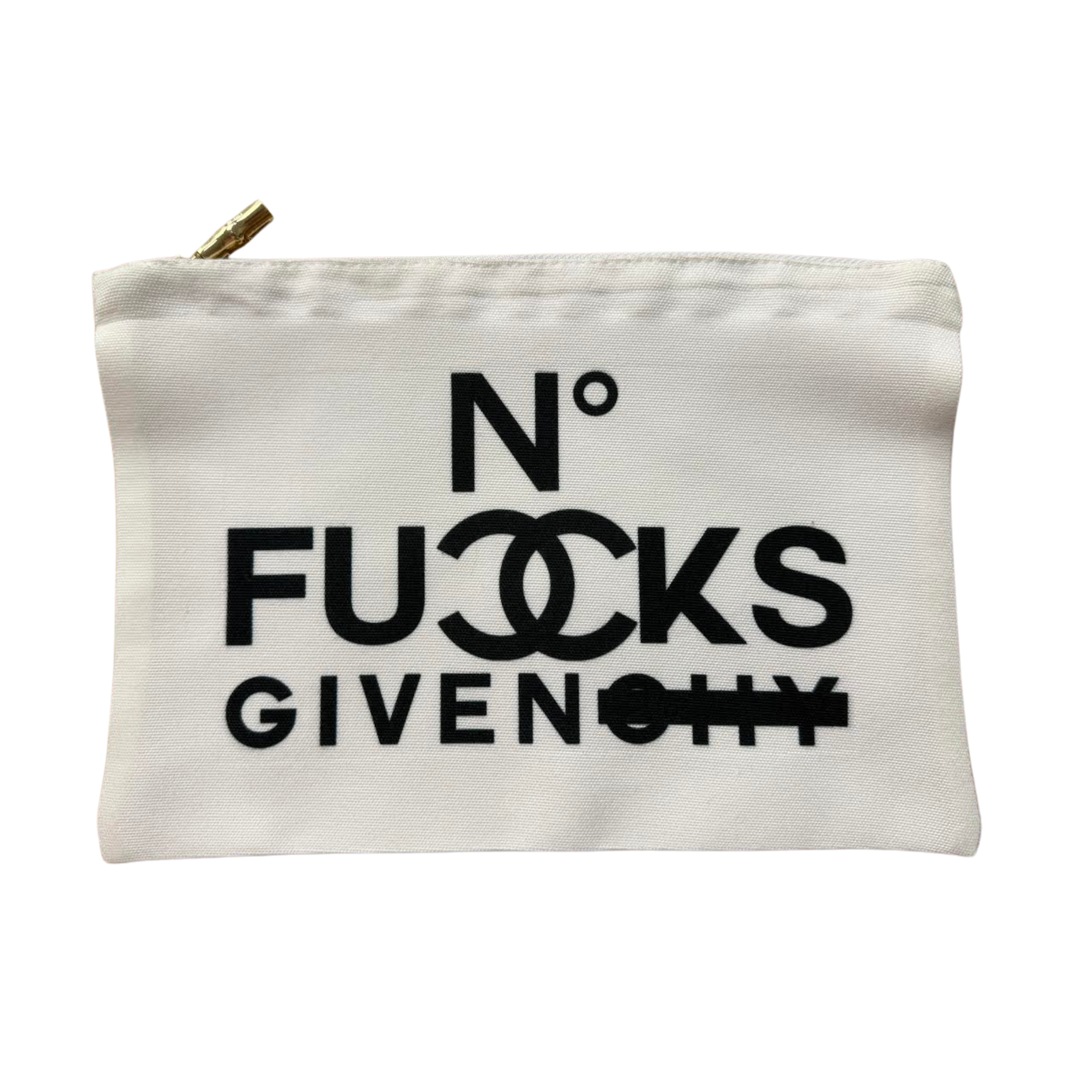 None Given White Flat Zip
