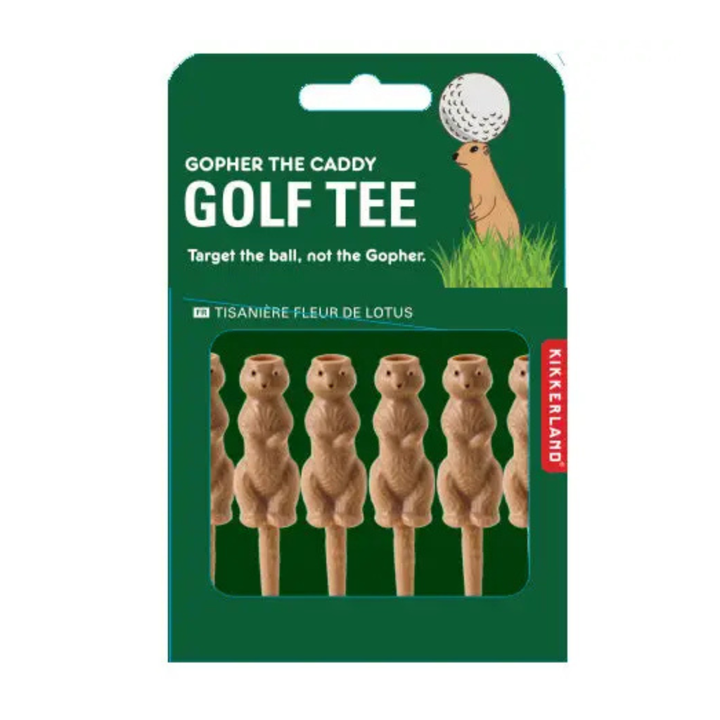 Gopher the Caddie Golf Tee