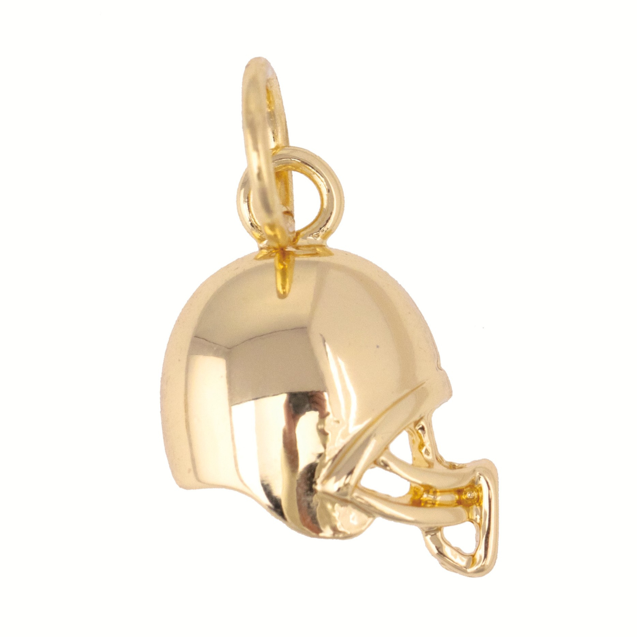 Gold Football Helmet Charm