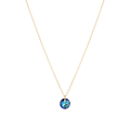 16" Necklace Gold - Reflection Small Charm - 12