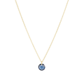16" Necklace Gold - Reflection Small Charm - 09