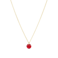 16" Necklace Gold - Reflection Small Charm - 07