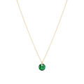 16" Necklace Gold - Reflection Small Charm - 05