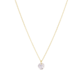 16" Necklace Gold - Reflection Small Charm - 04