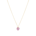 16" Necklace Gold - Reflection Small Charm - 02