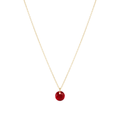 16" Necklace Gold - Reflection Small Charm - 01