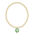 Classic Gold 3mm Bracelet - Reflection Charm - 08