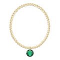 Classic Gold 3mm Bracelet - Reflection Charm - 05