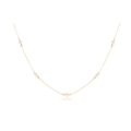 15" Choker Simplicity Chain Gold - 4mm Pearl