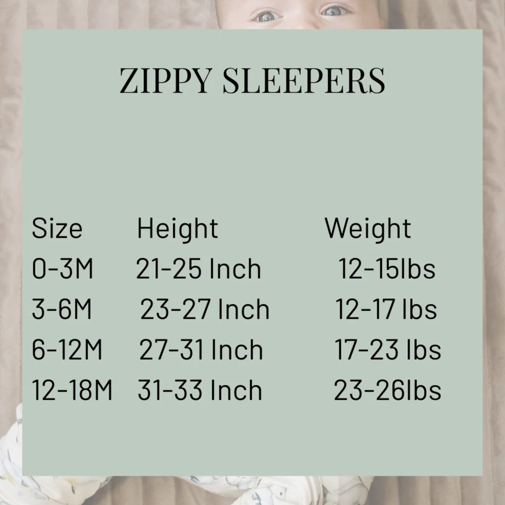 Snook Zippy Sleepers with Fold Over Cuffs