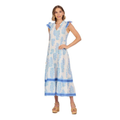 Chapman Blue Floral Maxi Dress