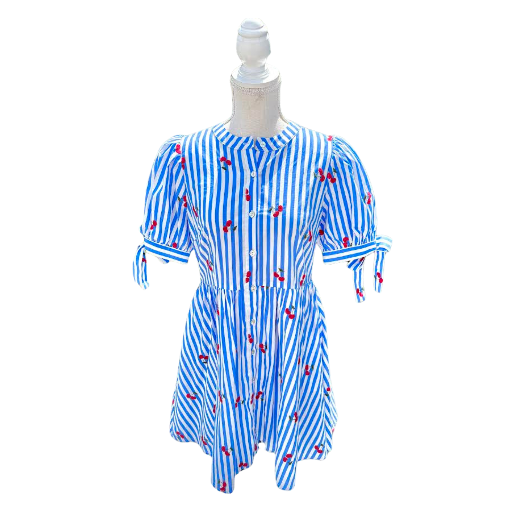 Blue Cherry Dress Large