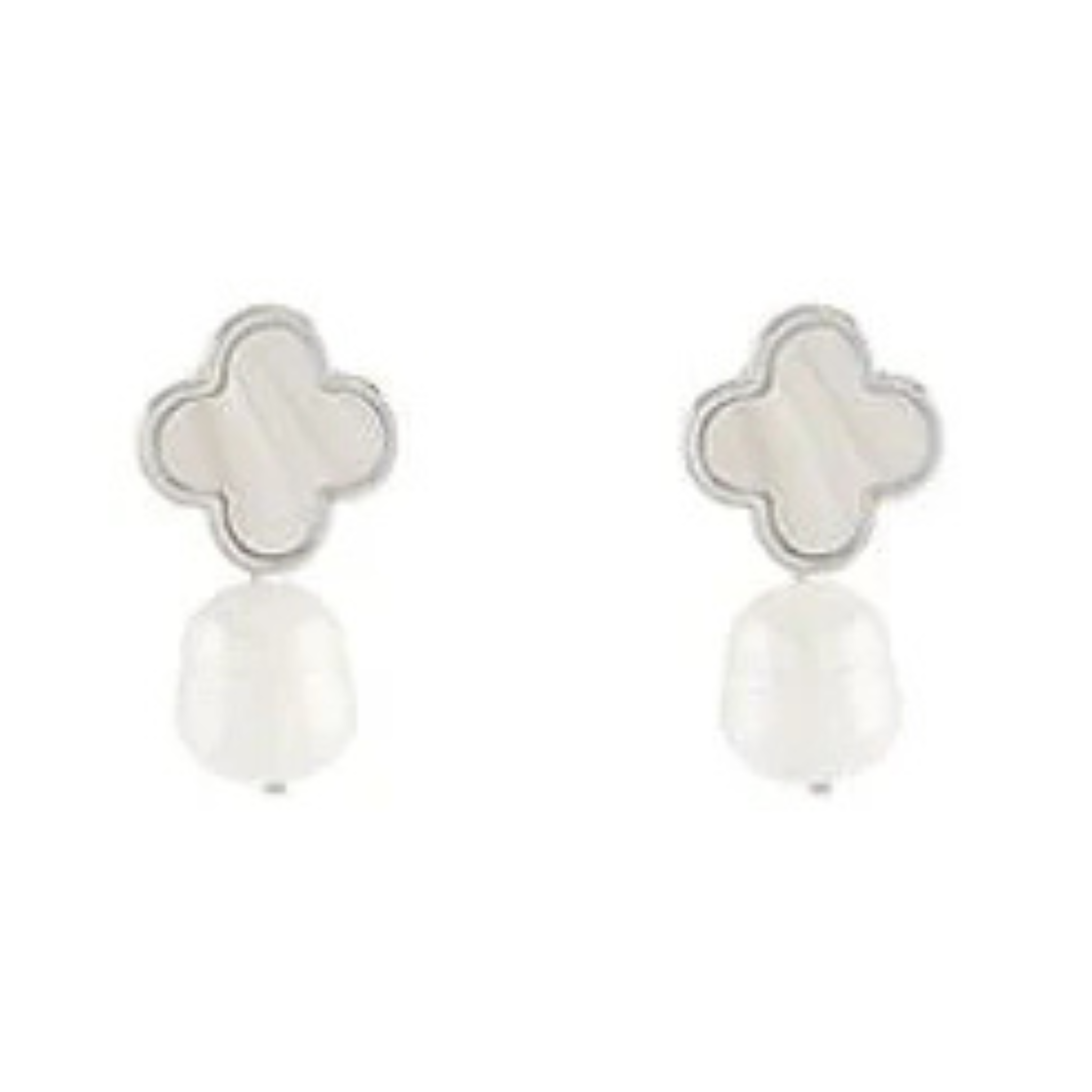 Clover & Pearl Drop Earrings