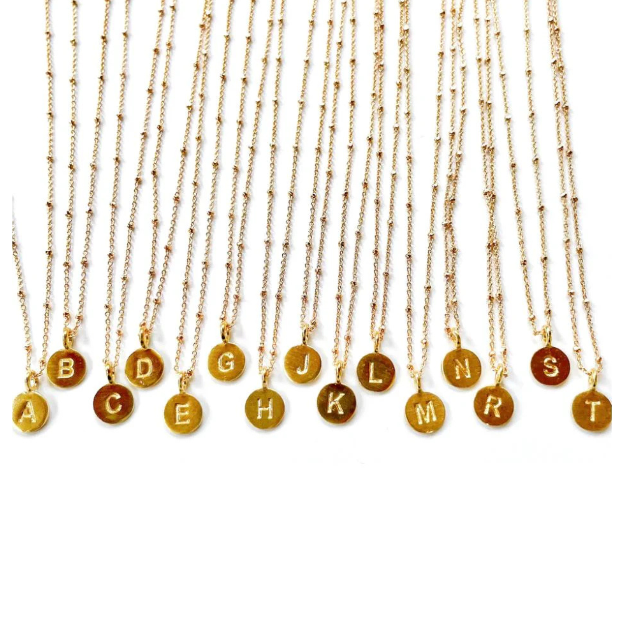 Little Circle Initial Necklace