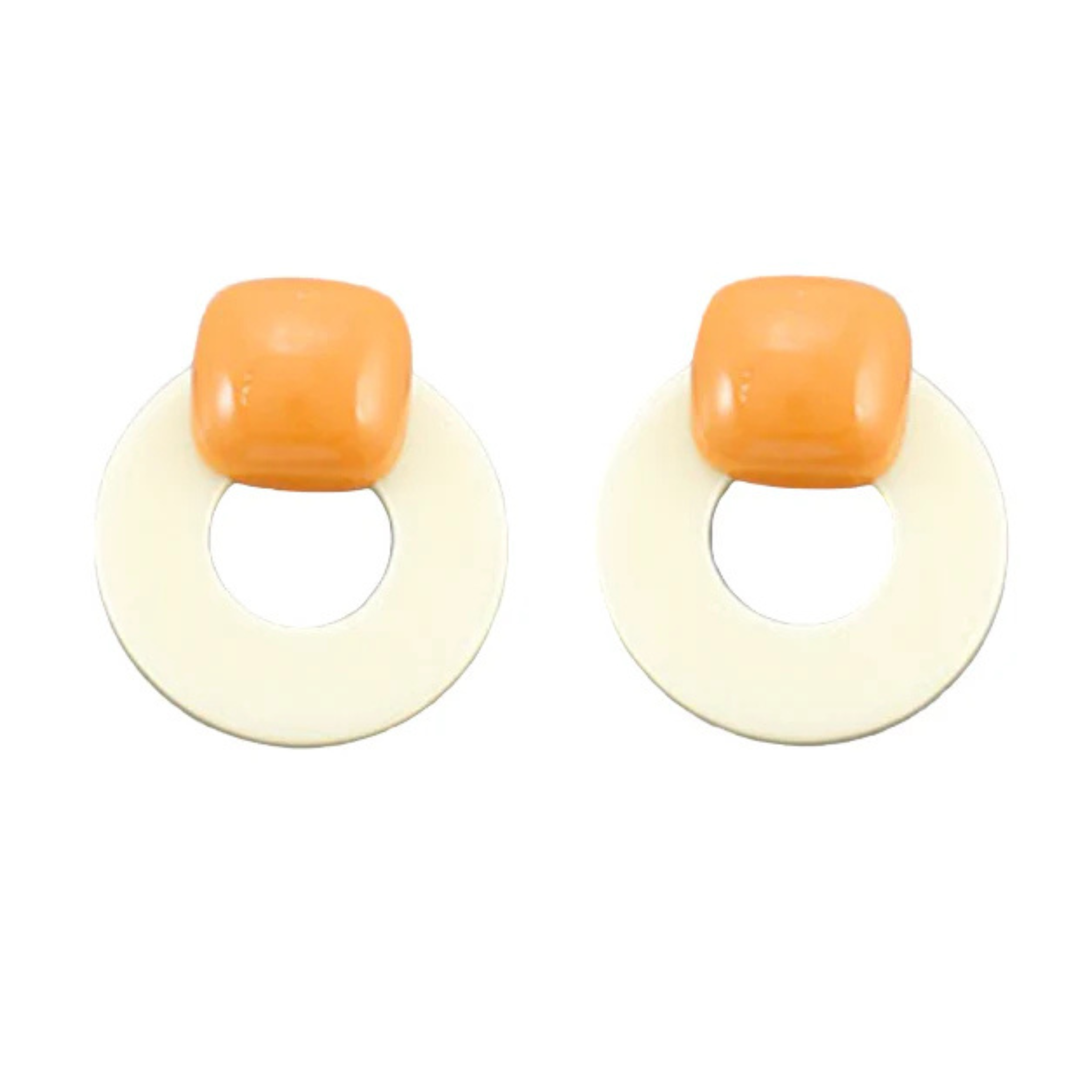 Square Circle Earrings