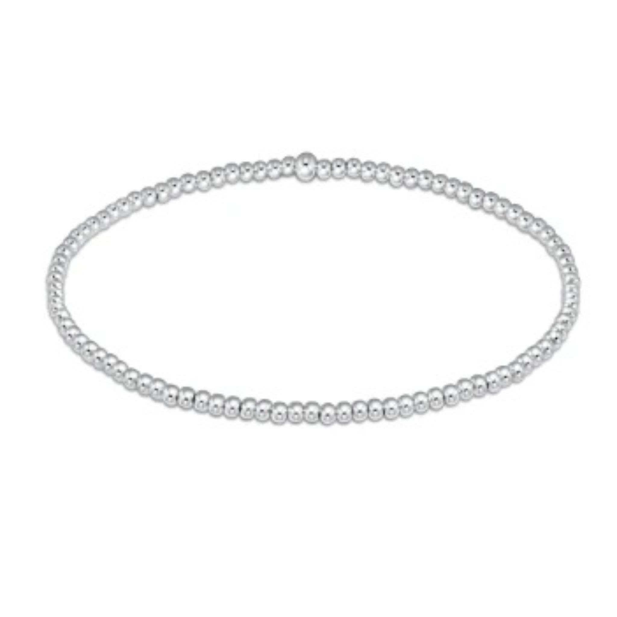 Sterling Silver 2mm Bead Bracelet