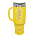 Yellow 40oz Travel Tumbler