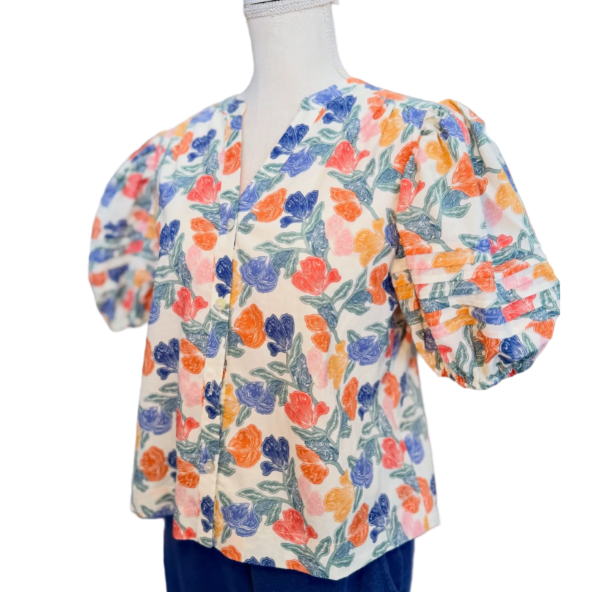 Peyton Floral Button Down Top