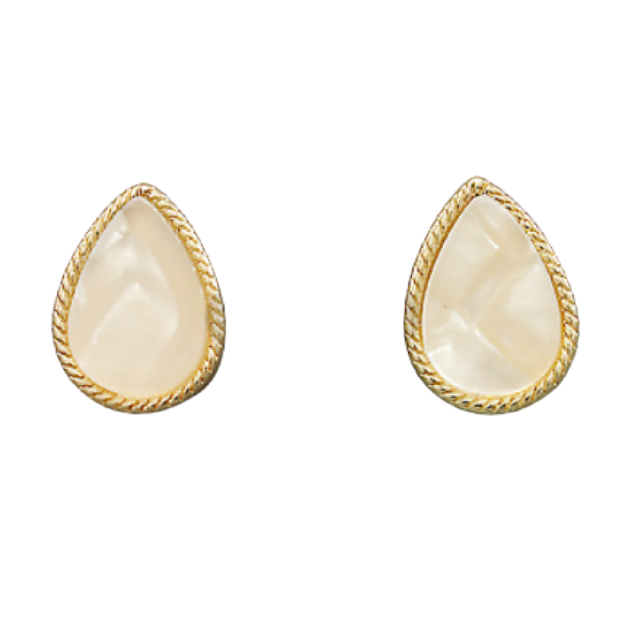 Teardrop -  WhiteTortoise/Gold