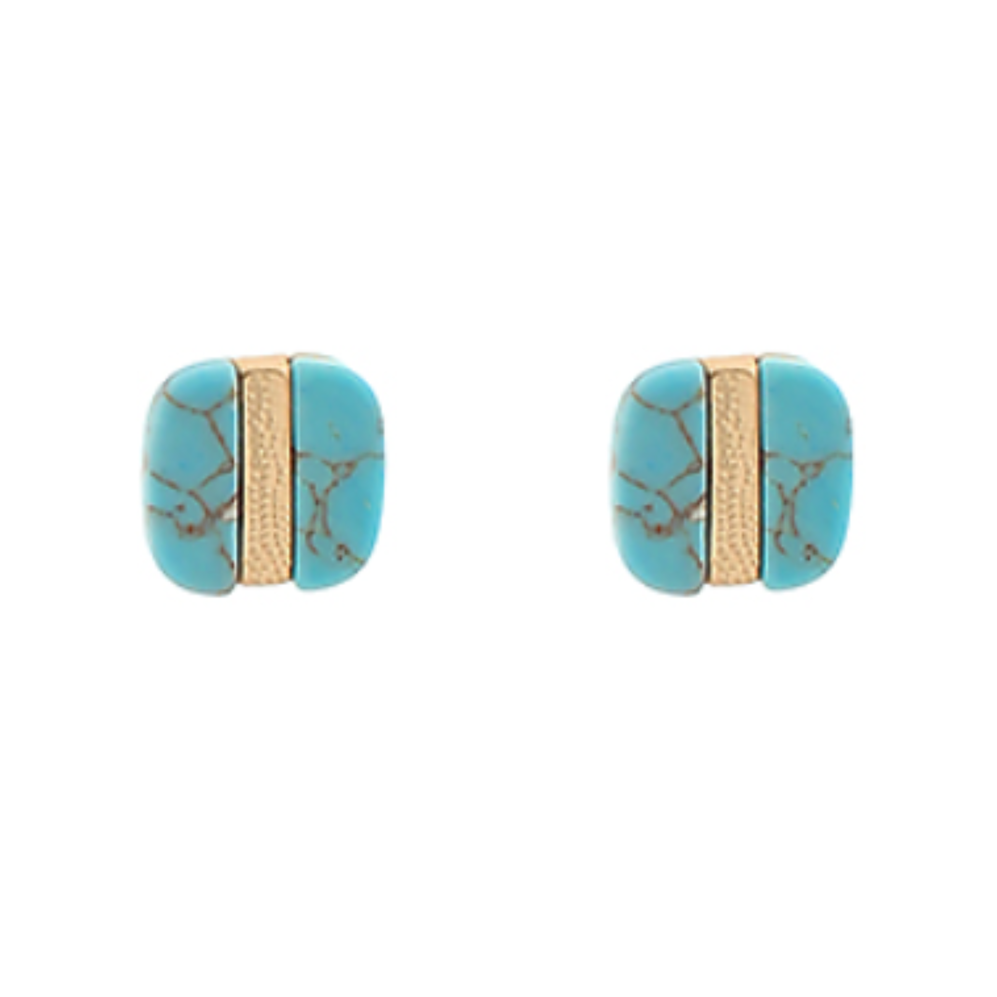 Stone Square Studs