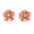 Pink Flower Studs