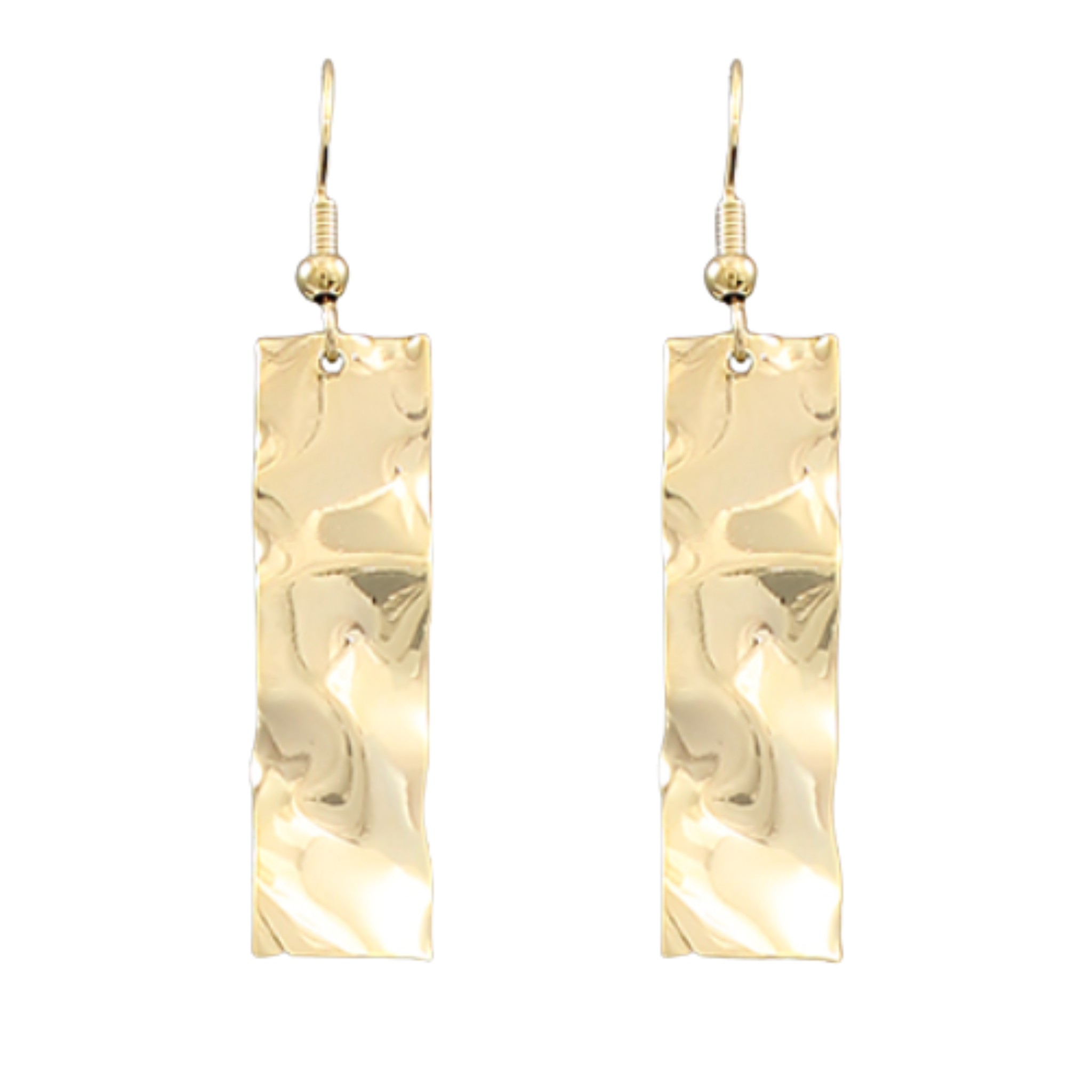 Hammered Bar Earrings