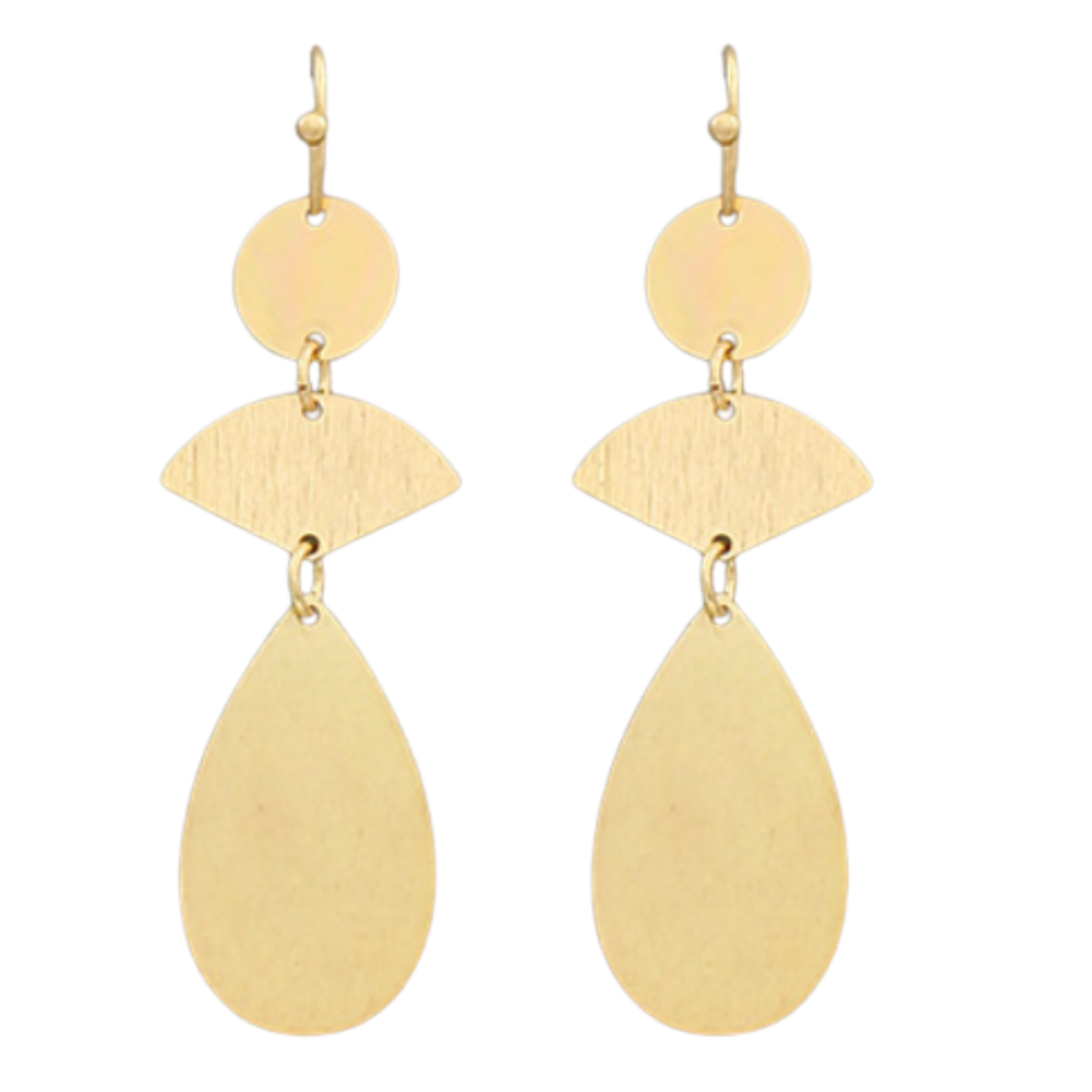 Fan & Teardrop Earrings