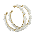 Crystal Bead Hoops