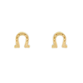 Mini Horseshoe Studs - Gold