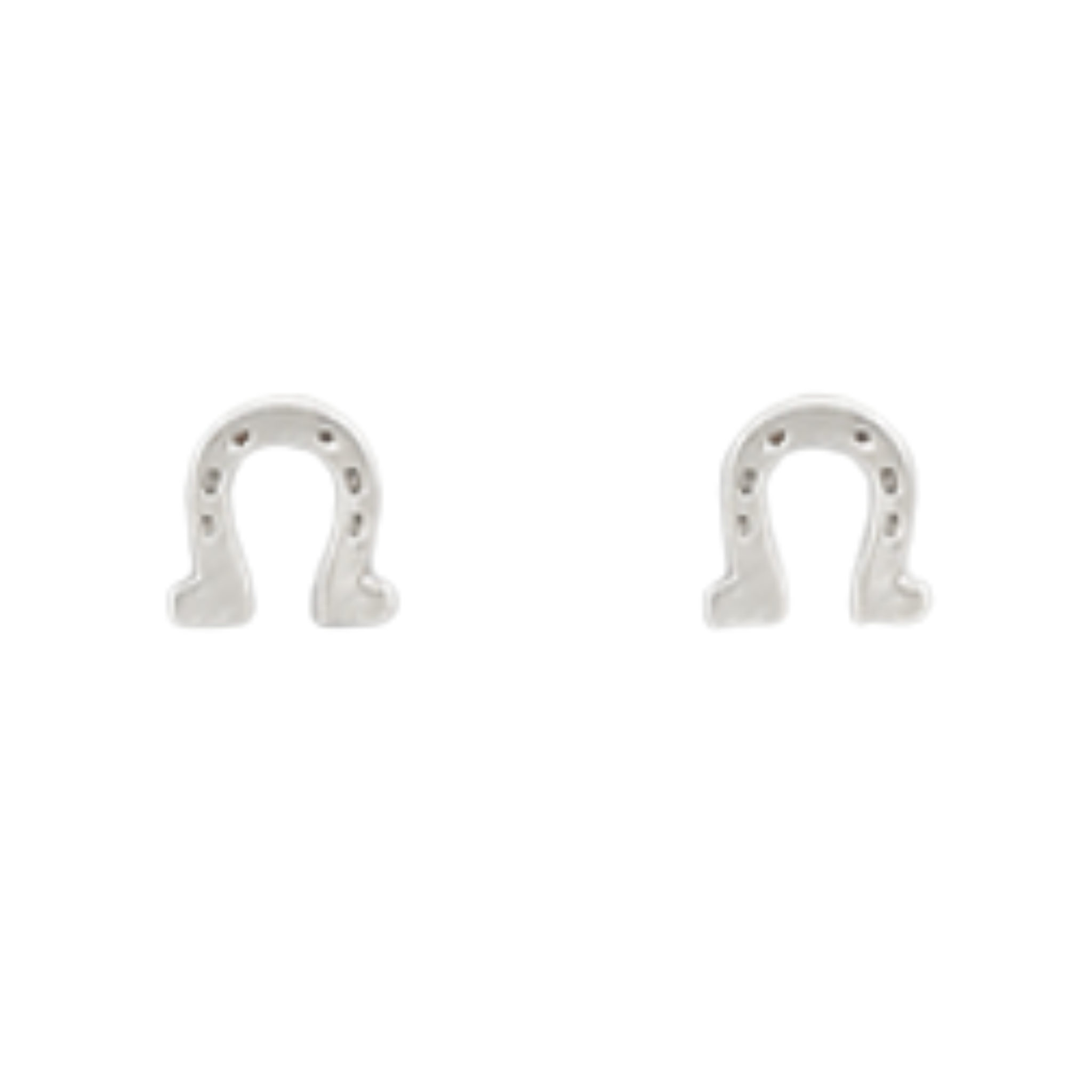 Mini Horseshoe Studs - Silver