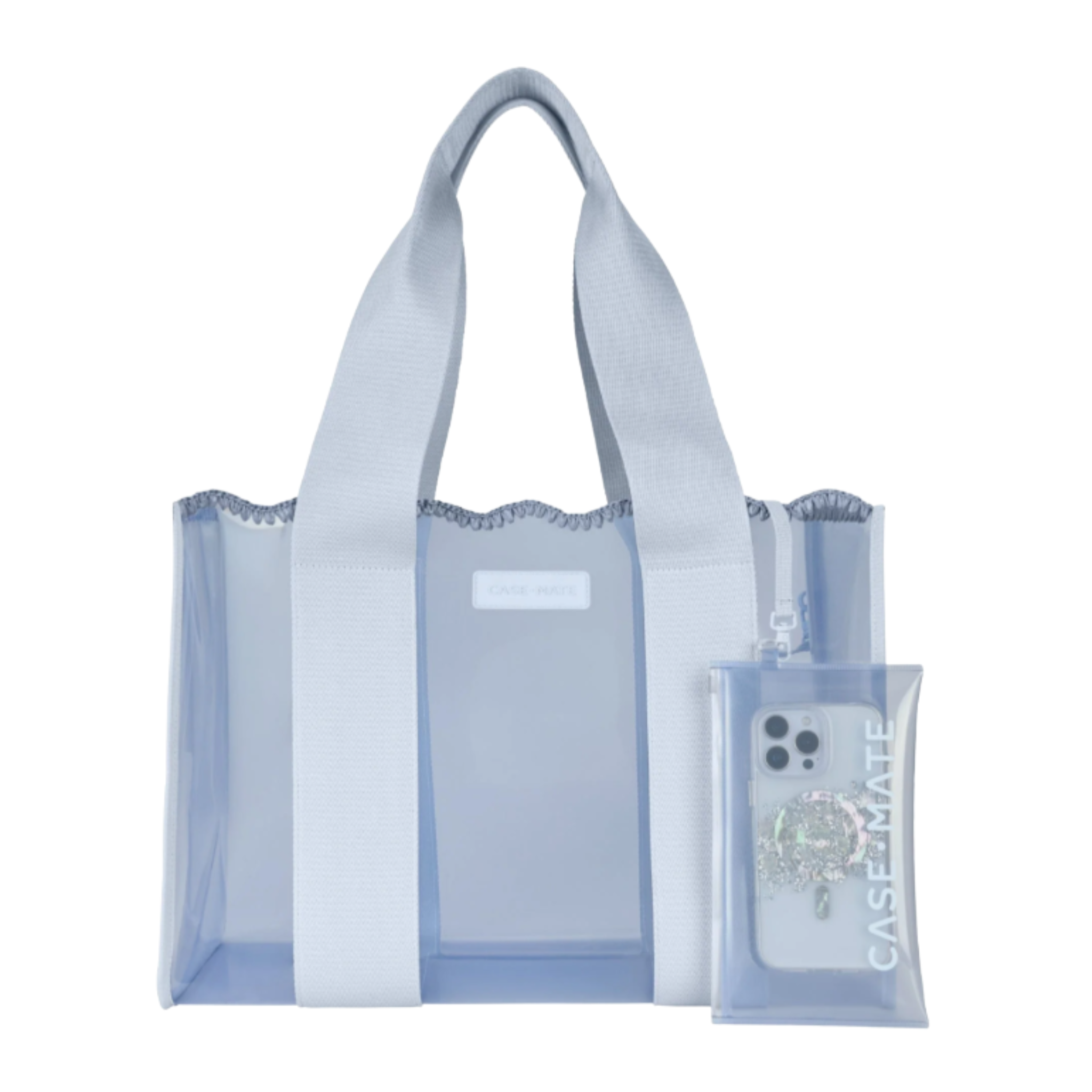 Carolina Blue Scallop Jelly Tote