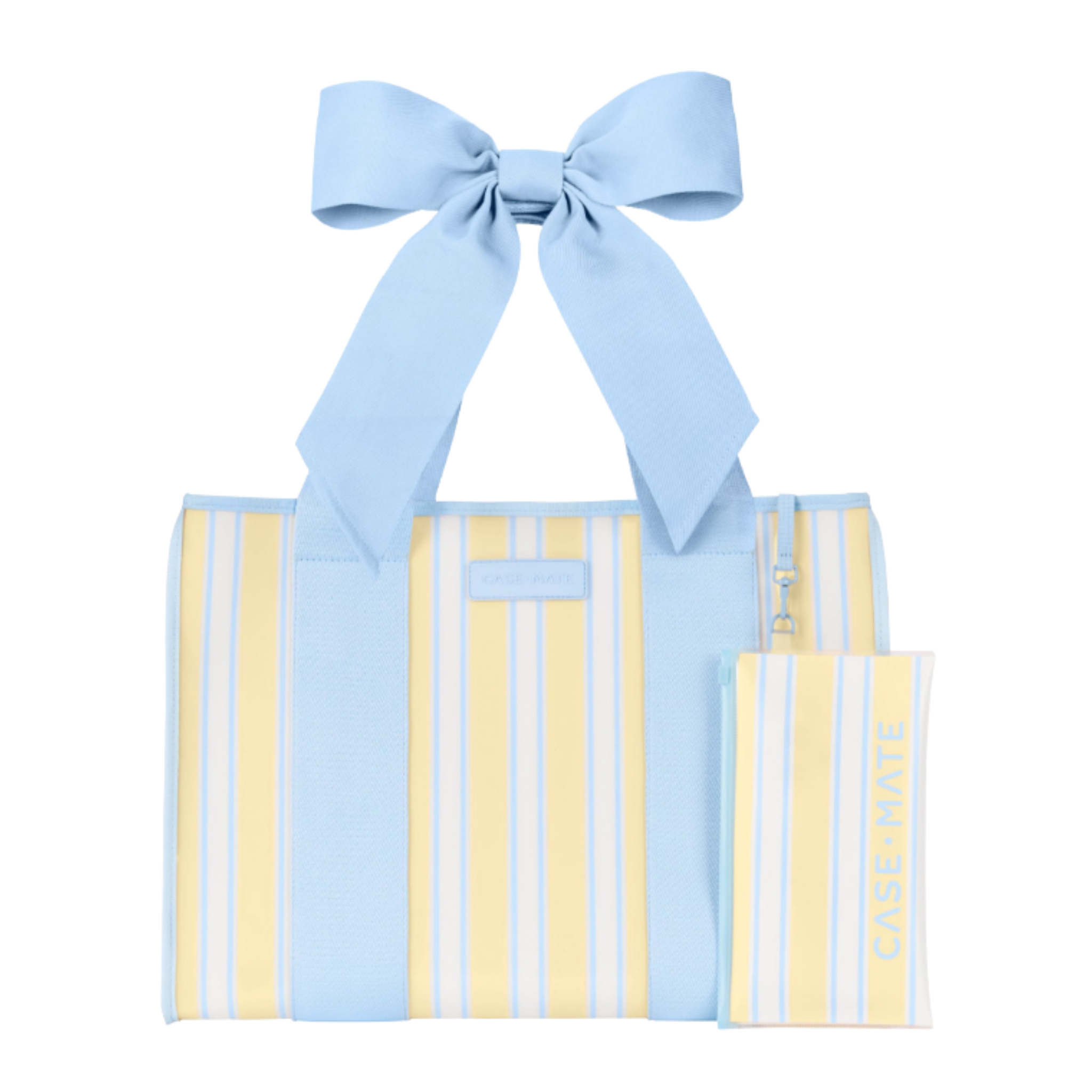 Cabana Stripe Bow Jelly Tote