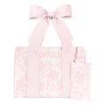 Afternoon Rose Toile Bow Jelly Tote