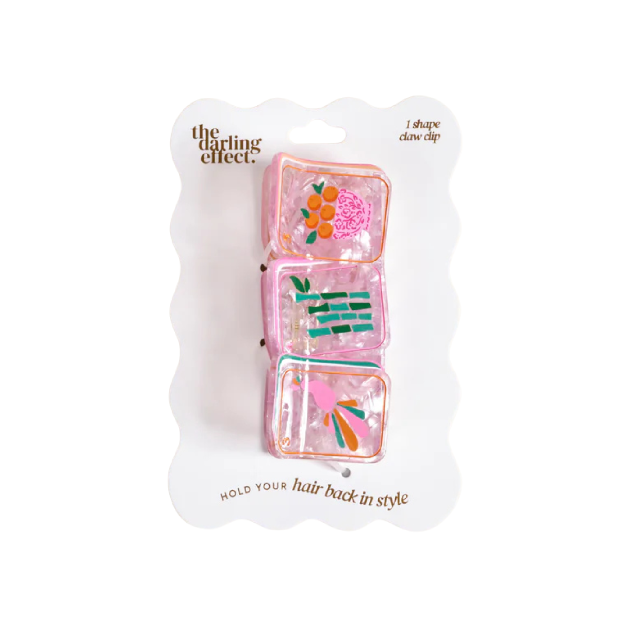Mahjong Tile Claw Clip