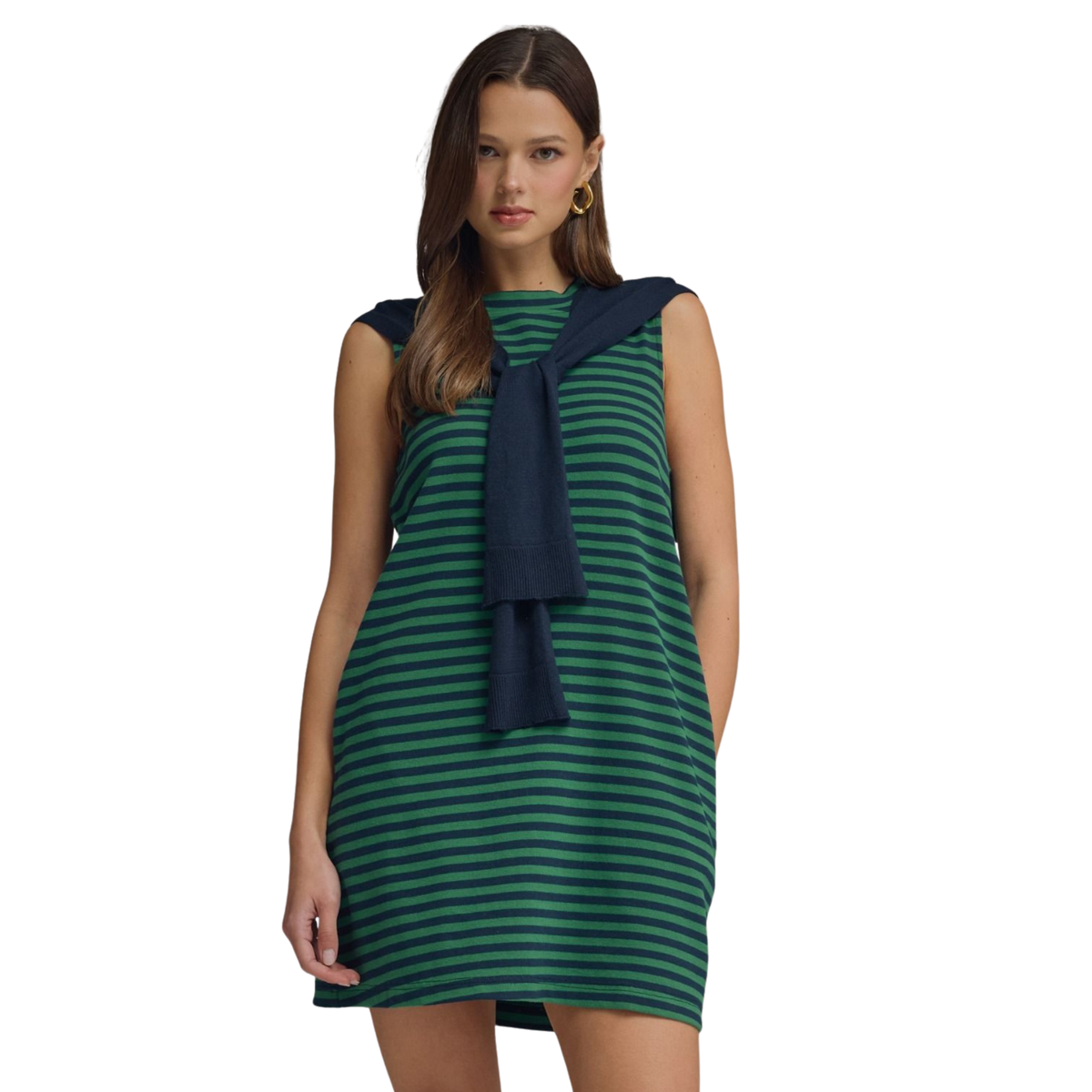 Oak Green Stripe Dress