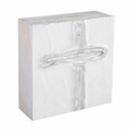 Silver Square Cross Plaque