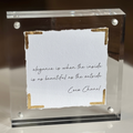 Elegance is When Acrylic Frame