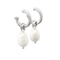Small Freshwater Pearl Dangle Hoops