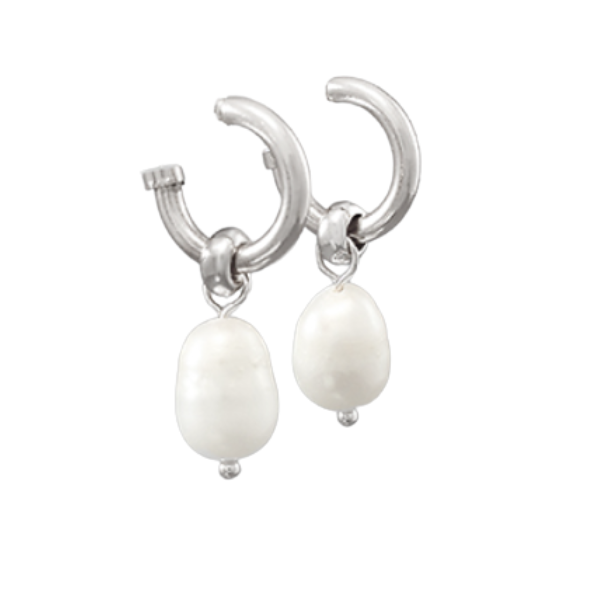Small Freshwater Pearl Dangle Hoops